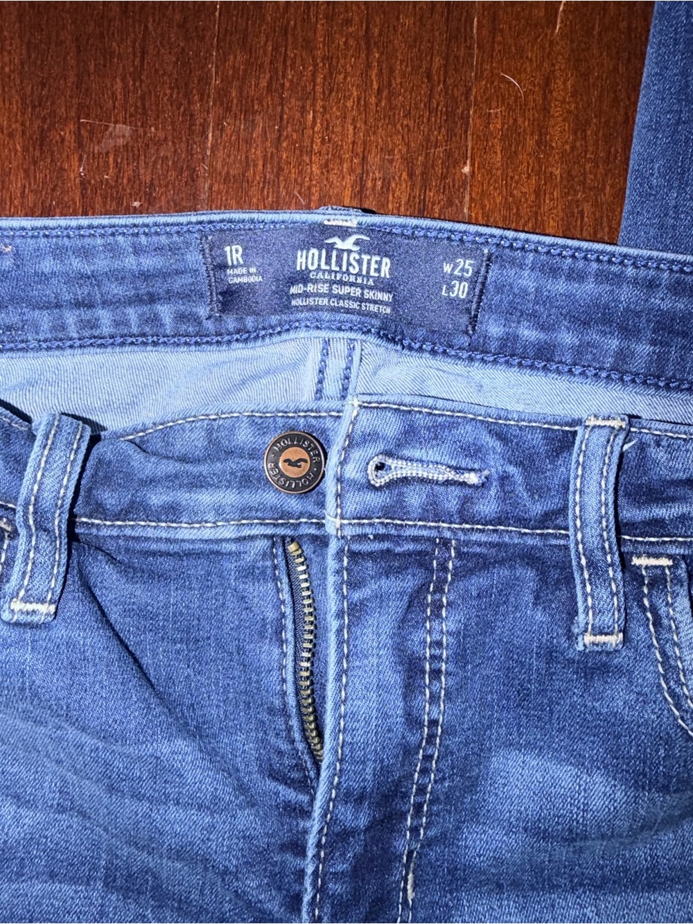 ๐๐๐3 Pairs of Jeans! Hollister Skinny Jeans sz 1 (25) - Picture 7 of 9